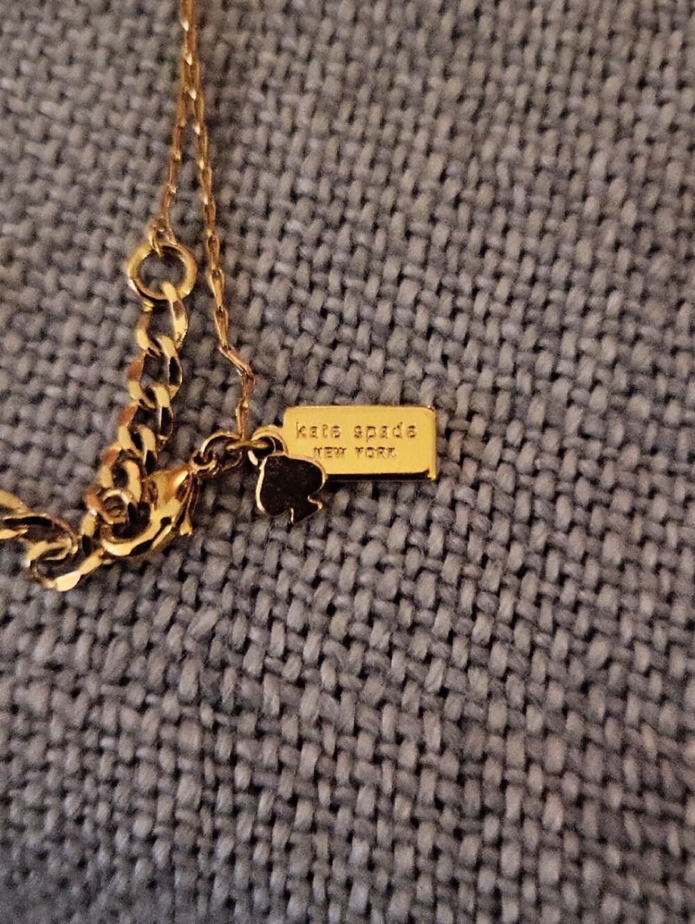 kate spade Gold-Tone "Heart of Gold" Necklace with Center Crystal - Picture 4 of 5